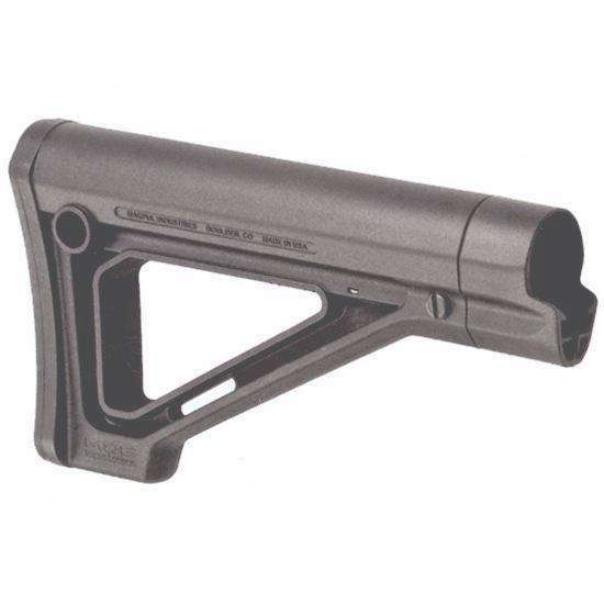 Grips Pads Stocks Magpul Industries MOE Fixed Carbine Stock MAGPUL MOE FIXED STK MIL-SPEC GRY